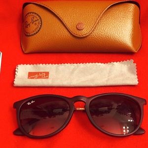 Ray-Bans Women Gold Sunglasses